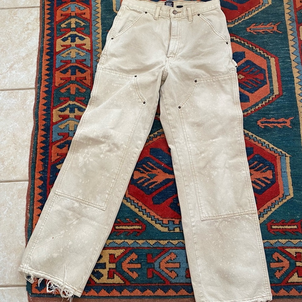 Paint splatter carpenter jeans